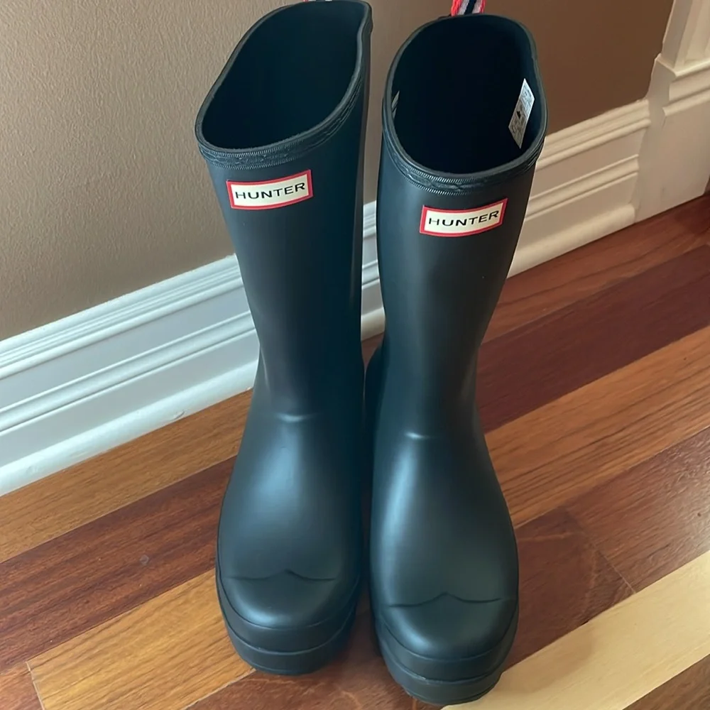 HUNTER Original Play Tall Waterproof Rain Boot size 10 NWOT